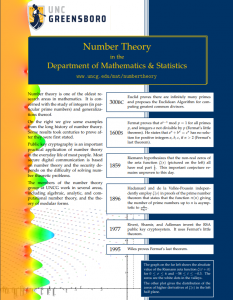 Number Theory Brochure