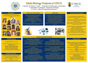 Math-Biology at UNCG 