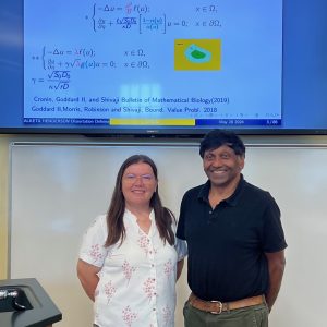 Dr. Keta Henderson and advisor, Dr. R. Shivaji