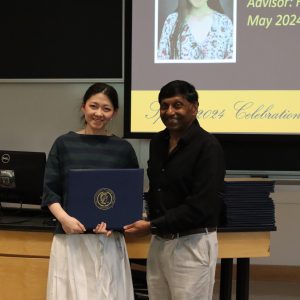 Mingyan and Shivaji graduation photo