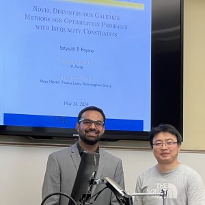 Dr. Satyajith B. Boyana and, advisor Dr. Yi Zhang